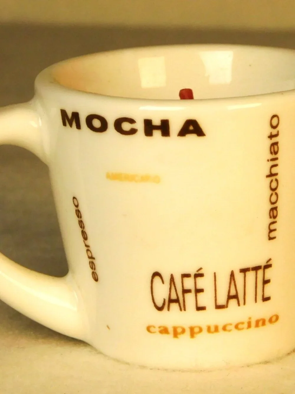 Mini Espresso 3 oz Cup w/Candle Coffee Cafe Latte Mocha Americano Mug Greenbrier